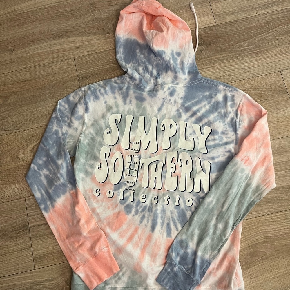 Simply Southern Tie Dye Hoodie New Small